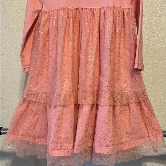 BOGO free 🎉Vintage Hanna Andersson pink tulle dress size 130 (US 8) - Picture 5 of 10